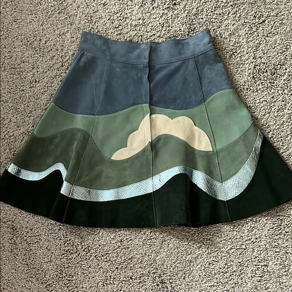 EUC Marc Jacobs Genuine Leather Mini Skirt XS - Picture 5 of 12